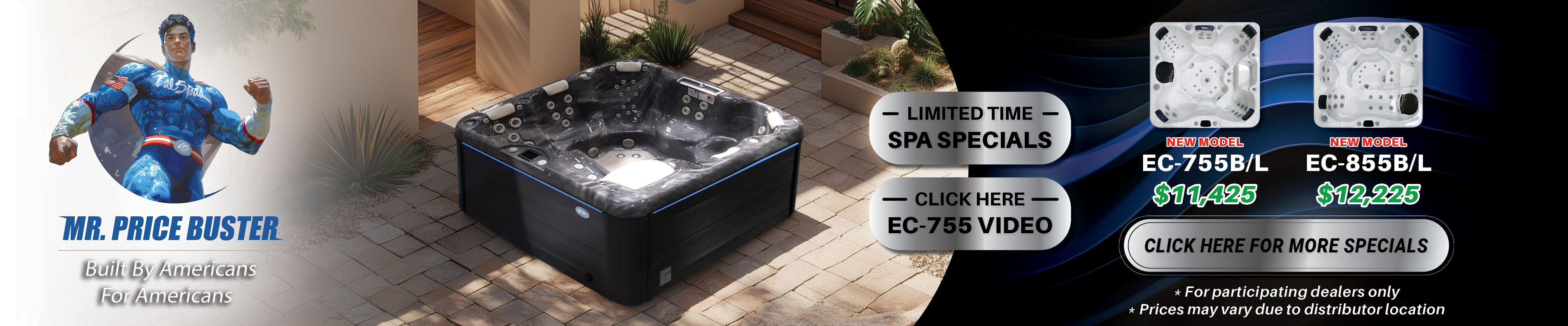 Calspas hot tub being used in a family setting - Millvale